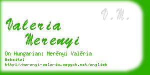 valeria merenyi business card